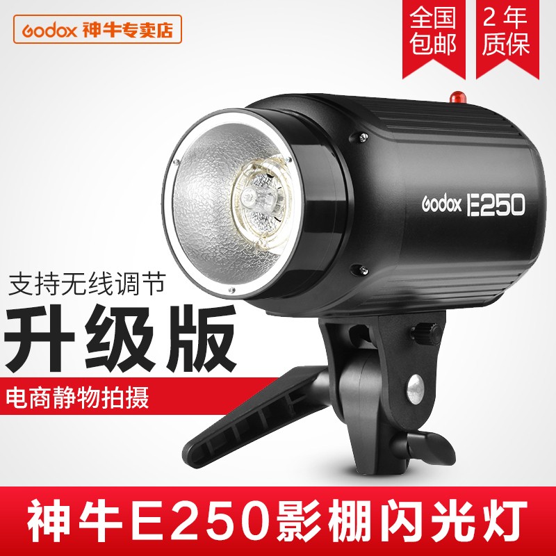 神牛E250w摄影灯升级版影室闪光灯摄影棚设备摄影灯光柔光灯照相灯拍照灯