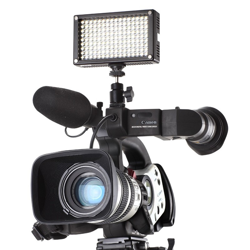 利帅144A LED摄影灯新闻婚庆摄像机用单反人像视频直播便携补光灯