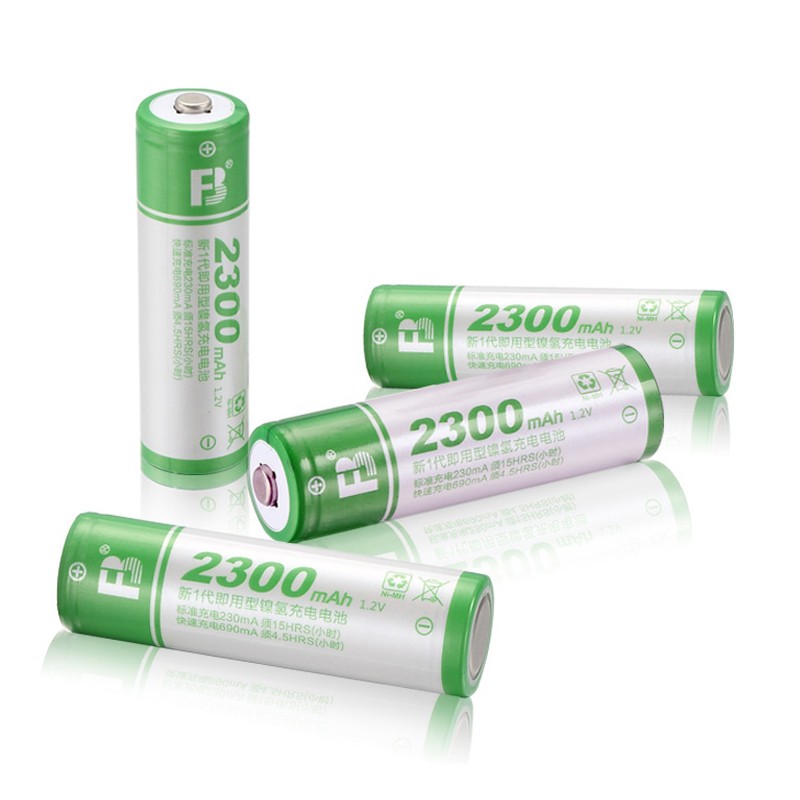 沣标5号充电电池4节装2300mAh毫安AA镍氢通用玩具话筒KTV五号电池