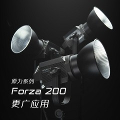 nanlite南光Forza 200W摄像拍照聚光灯电影影视摄影灯套装柔光便携led补光灯直播