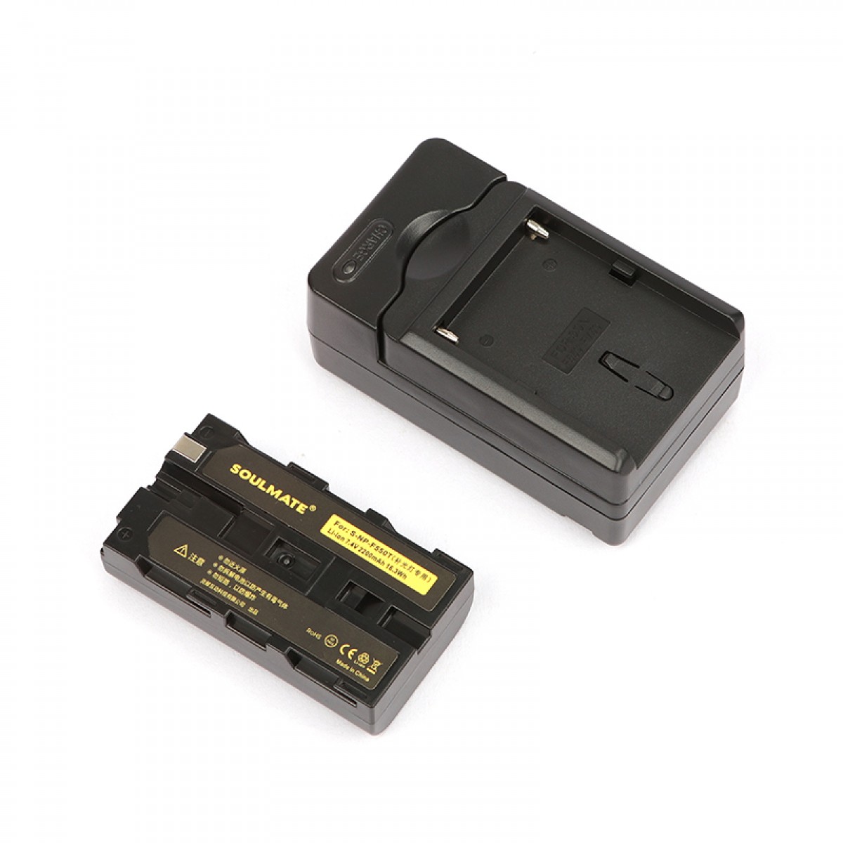 数魅LED补光灯监视监控器电池NP-F550摄像充电器座充索尼相机电池
