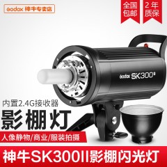 神牛SK300II二代摄影灯300w摄影棚补光灯闪光灯柔光灯内置X1系统