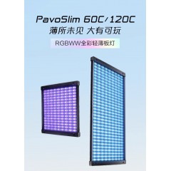 Nanlite南光PavoSlim 60C/120C摄影补光灯RGB全彩轻薄板灯室内直播视频人像静物拍摄户外打光60B/120B外拍灯