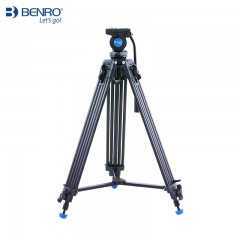 百诺Benro kh-25N专业摄像机三脚架液压云台单反摄影三角架