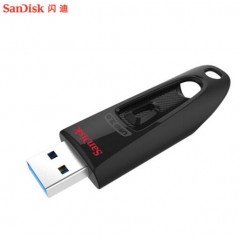 闪迪（SanDisk) 32GB USB3.0 U盘 黑色 读速100MB/s 经典USB3.0 U盘 高速安全可靠