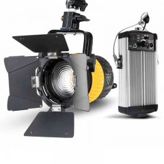 博朗Led FB-800G 80W双色温补光灯影视摄影摄像聚光灯调焦摄像摄影硬灯光打 可接电池 国产特图利dedolight