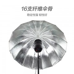 nanlite南光摄影反光伞深口外黑内银塑光配件直径135cm大号柔光伞 135CM深口反光伞