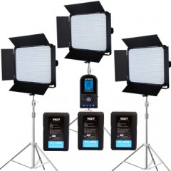 影多宝直播灯E2000 led补光灯影视摄影灯套装演播室摄像视频灯