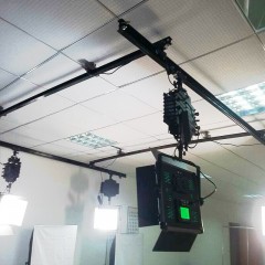 影多宝虚拟直播室摄影天花路轨摄影棚摄像设备影室灯吊轨演播室灯