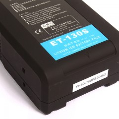 影室灯ET130S广播级摄影灯补光灯供电系统监视器V口V型口大锂电池