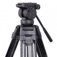 劲捷VT-2500摄像摄影三角架录像微电影支架视频创作照相机铝合金产品拍摄三脚架三维云台套装单反摄像
