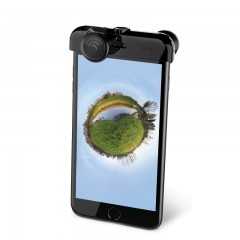 思锐手机全景镜头 360度广角鱼眼适用于苹果6 7 8 PLUS X 拍照摄像头外置创意自拍手机镜头