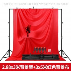 2.88*3m摄影拍照拍摄纯色背景布背景架网红直播间装饰背景墙可移