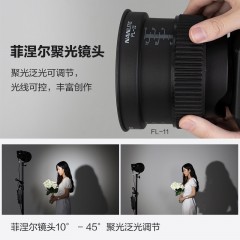 Nanlite南光Forza专用菲涅尔聚光镜头FL-11/FL-20G镜头保荣卡口摄影灯泛光调节附件