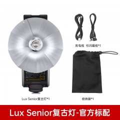 神牛Lux Senior复古闪光灯单反微单数码胶片相机外置机顶灯热靴灯内置锂电池适用于索尼富士佳能尼康松下通用
