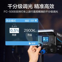 Nanlite南光FC-300B/500B双色温补光灯led大功率摄影灯创意视频保荣卡口直播聚光灯