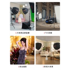金贝JL500Bi可调色温摄影专业补光灯500W常亮灯人像婚纱影楼直播视频拍摄柔光灯直播间影棚打光灯led摄影灯