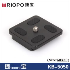 TRIOPO/捷宝三脚架云台专用快装板KB-5050适用NB-2S、B-2等