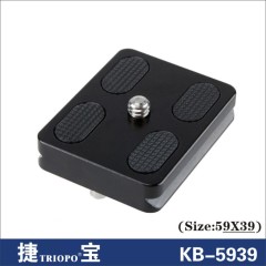 TRIOPO捷宝KB-5939 快装板适用 B-3.KK-3S.NB-3等系列云台正品