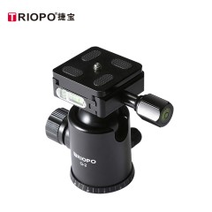 TRIOPO捷宝Q-2 三脚架云台 相机摄影摄像云台 铝合金360度球形