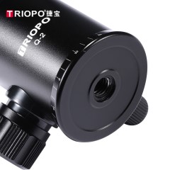 TRIOPO捷宝Q-2 三脚架云台 相机摄影摄像云台 铝合金360度球形