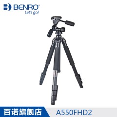 BENRO百诺 A550FHD2 都市精灵 铝合金 三维云台 相机三脚架套装