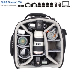 百诺领航者系列摄影拉杆箱专业多功能单反相机摄影设备滑轮旅行箱