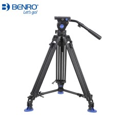 百诺BENRO BV系列BV4专业摄像液压脚架套装 分级动平衡 可调阻尼