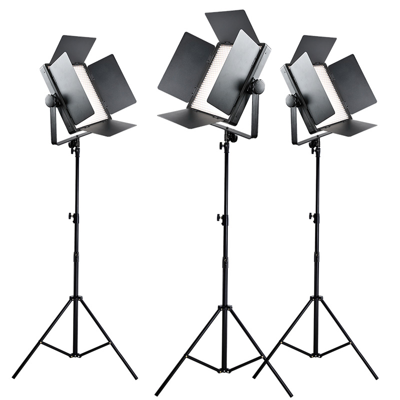 神牛LED1000摄影灯演播室led灯视频微电影影视电影摄像灯三灯套装
