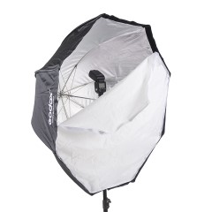 神牛120cm机顶灯伞式柔光箱柔光布机顶闪光灯八角柔光罩便携灯罩