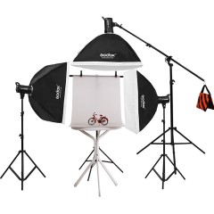 神牛SL60W太阳灯LED摄影摄影灯视频灯光 摄影棚三灯拍摄套装