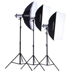 欧宝 A8-400W 摄影灯套装 专业摄影灯 摄影器材影室闪光灯套装