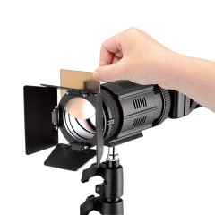 利帅J500 摄像灯婚庆摄影补光灯演播室微电影外拍LED人像聚光灯
