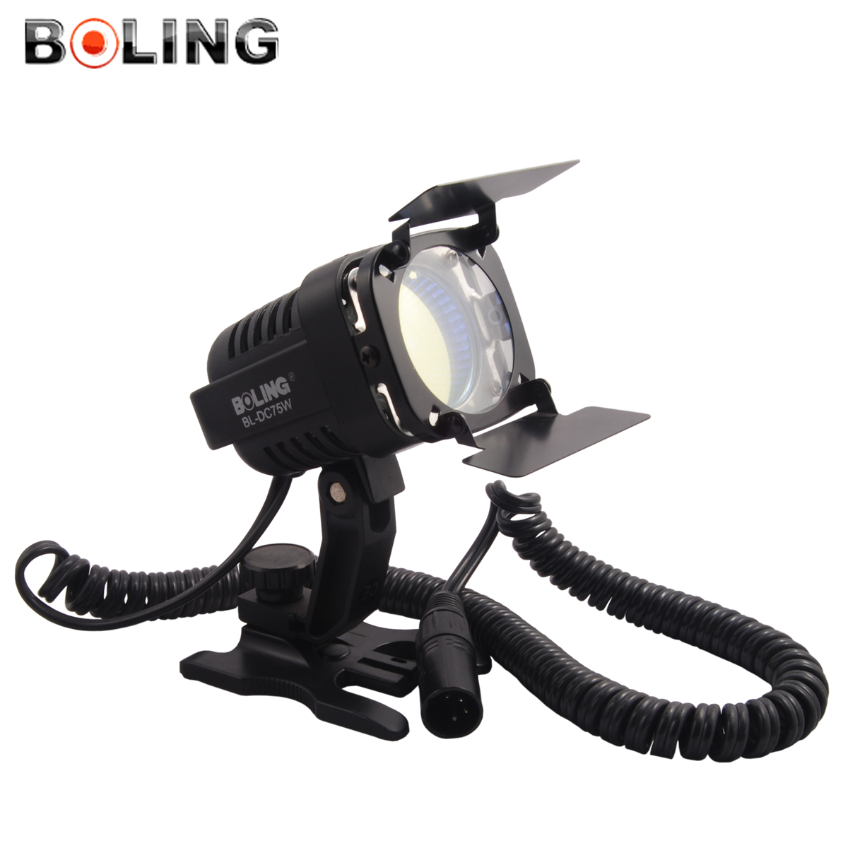 摄影器材 柏灵DC分体式摄像灯机头灯 适用带热靴的摄像机