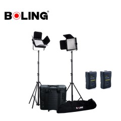 摄影器材 柏灵BL-1300PB影视平板灯LED灯光户外摄像摄影两灯套装